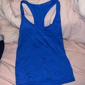 Blue swiftly tech short length tank size 4